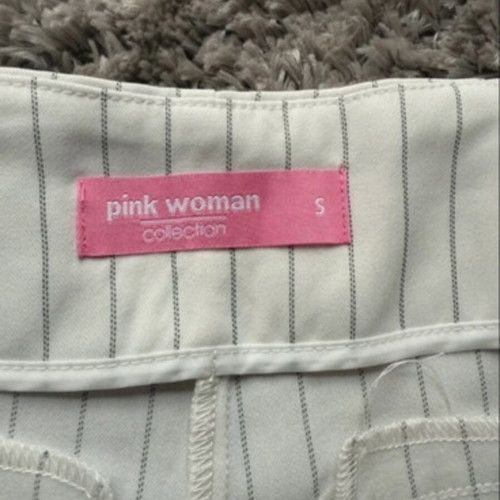 Pink Woman shorts like new with belt, size S 36 8, white