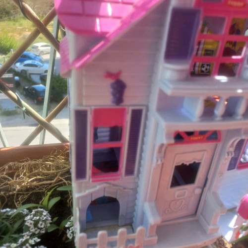 Kruzzel dollhouse suitcase like new, 6 rooms without figures