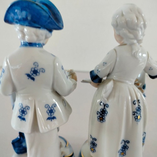 Vintage porcelain figurines Norleans Japan used, set of 2