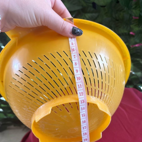 Plastic colander like new, 30x13 cm, orange