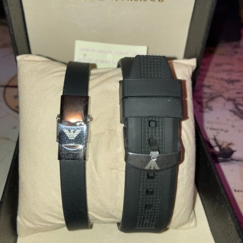 Emporio Armani wristwatch, black and blue, men's