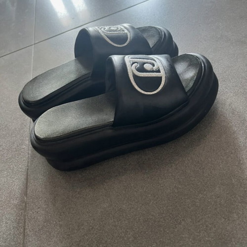 Liu Jo slippers like new, black and silver, size 36