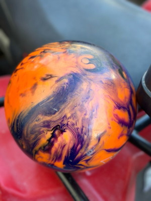 Bowling ball used without cracks, fully functional