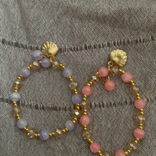 Handmade women's bracelet set of two pieces