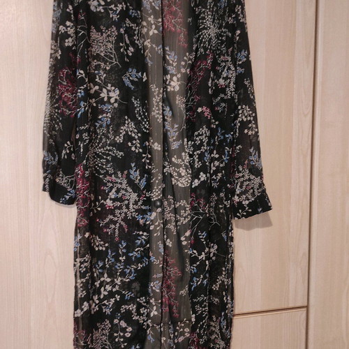 Sheer shirt with floral pattern like new