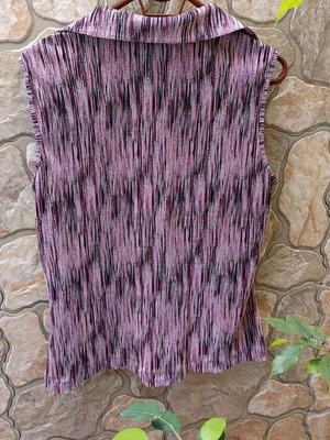 Sleeveless blouse pink and purple, size XL, like new