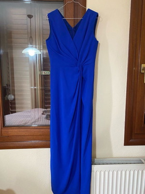 escada blue dress