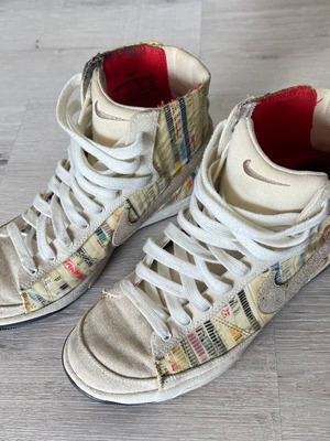 Nike Blazer Mid Newsprint used streetwear sneakers size 38