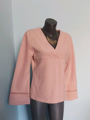 Visual women's tunic with decorations like new, size L-XL