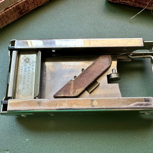Allegro 1940s Razor Blade Sharpener vintage, used, made in Switzerland