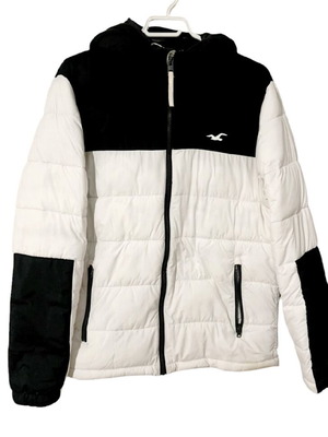 Hollister puffer jacket small ανδρικό σαν καινούργιο, μαύρο