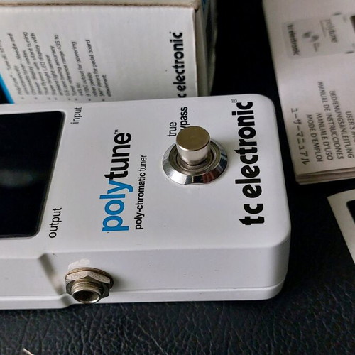 TC Electronic Polytune classic guitar bass tuner like new
