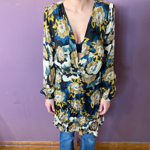 Nidodileda floral dress-shirt like new, size S