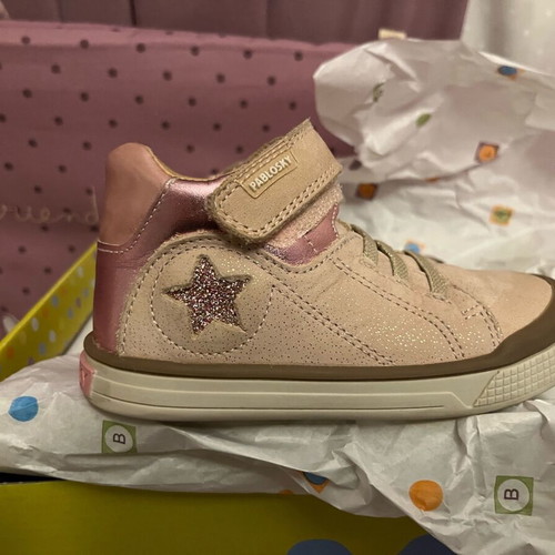 Pablosky pink glitter boots size 23 like new