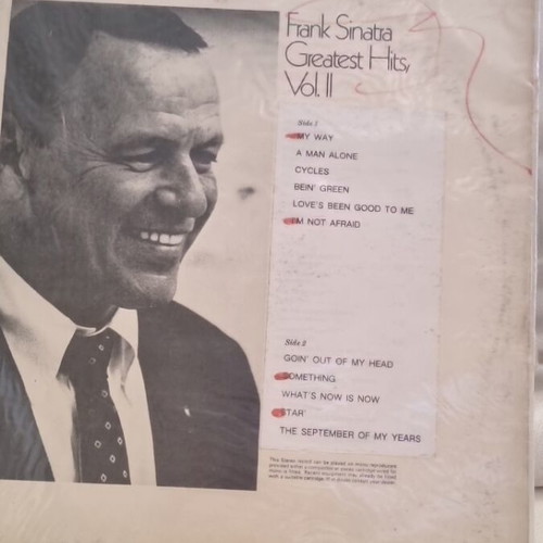 Frank Sinatra vinyl record used
