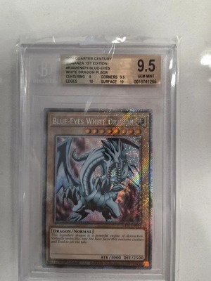 Blue-Eyes White Dragon 2024 Quarter Century Bonanza 1st Edition BGS 9.5 GEM MINT