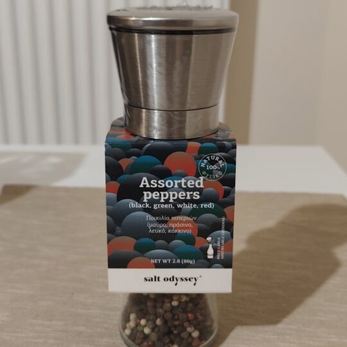 Salt Odyssey Assorted Peppers Grinder, pack of 2
