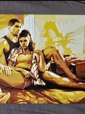 Grand Theft Auto VI καμβάς καινούργιος, πλαστικός, 23x13 εκ