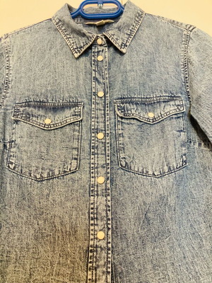 Denim shirt H&M small like new, blue