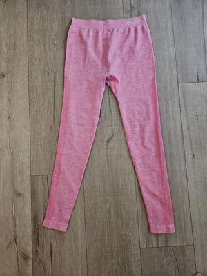 Fitness leggings pink, like new, elastic