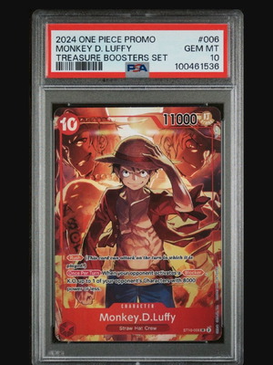 2024 One Piece Promo Monkey D Luffy Treasure Boosters Set PSA 10 new