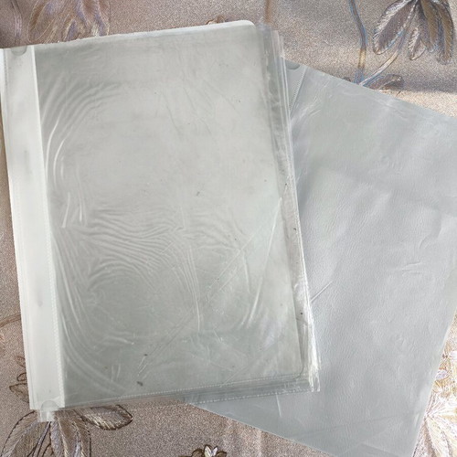 Set of three used folders
