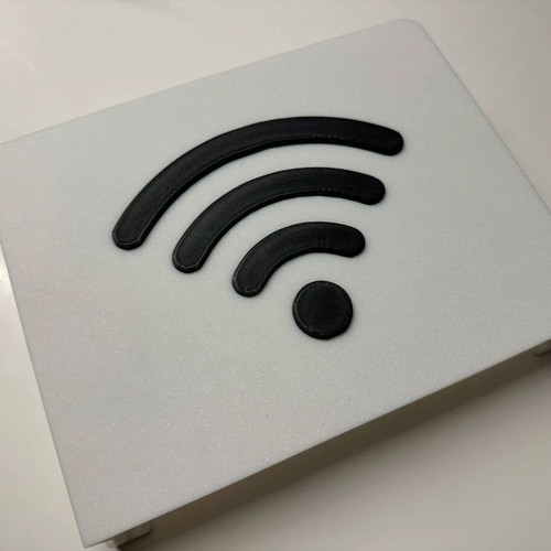 3D Printed Decorative Router Cover WiFi Design, new