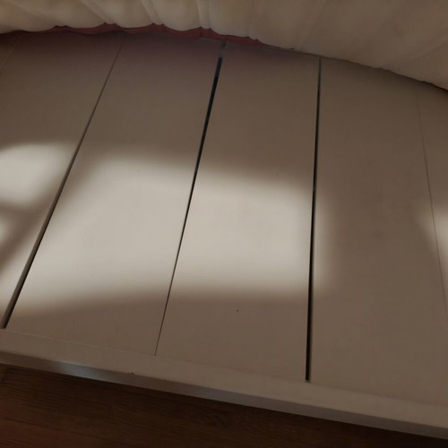 Handmade Solid Wood Bunk Bed like new, lacquered finish