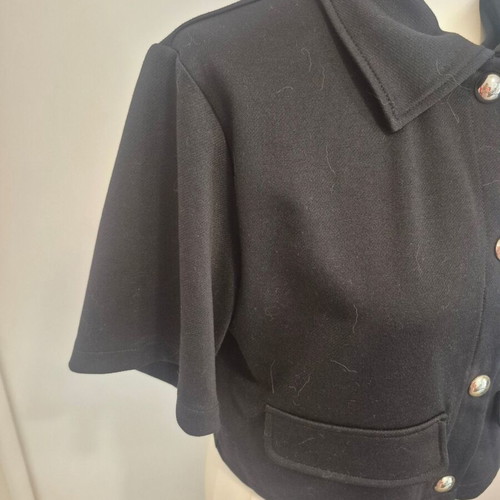 H&M Jacket like new with gold buttons, shirt style, black, size S