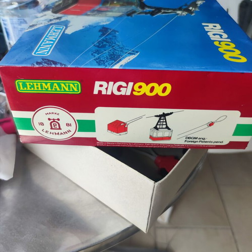 Vintage Lehman Rigi 900 Cable Car Toy 1970, like new, missing 2 figures