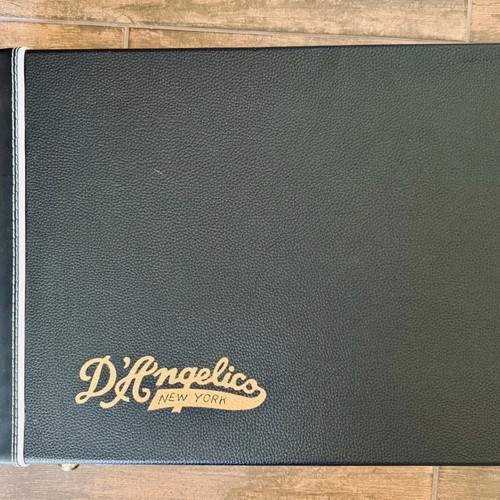 D'Angelico Deluxe Atlantic guitar like new, limited edition matte rose gold