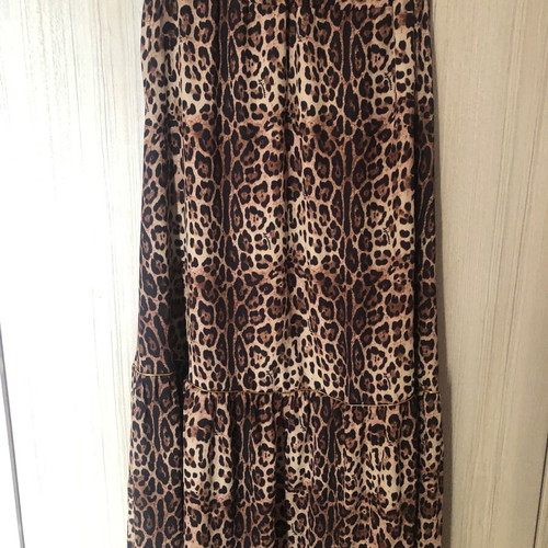 Maxi animal print skirt size M/L like new brown