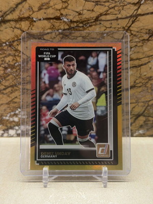 2025-26 Panini Donruss Road to FIFA World Cup Soccer Card Deniz Undav Red and Gold