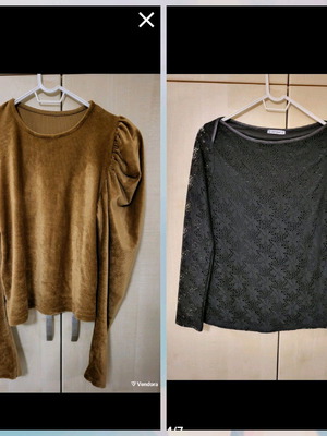 Blouses like new, size small/medium, set of 2 pieces