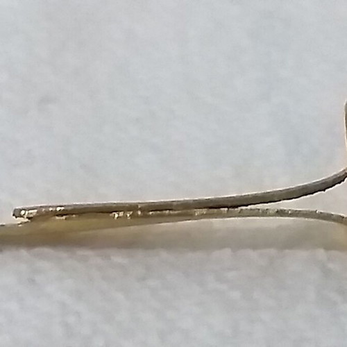 Brass double fasteners used, pack of 175, in metal box