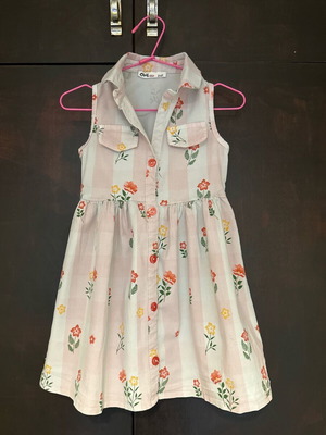Civil summer dress like new, colorful, size 98 for 3 years old
