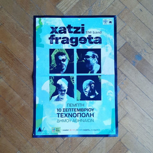 Xatzifrageta Original Concert Poster at Technopolis 10.9.2026, Like New