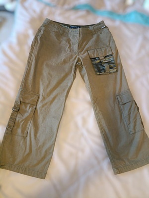 Tom Tailor Woman cargo pants khaki like new, size 38