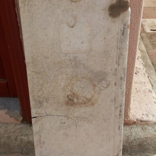 Marble used, 3 large pieces with small crack