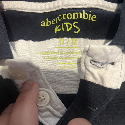 Abercrombie & Fitch short sleeve shirts for boys 9-10 years, slim fit, pack of 2