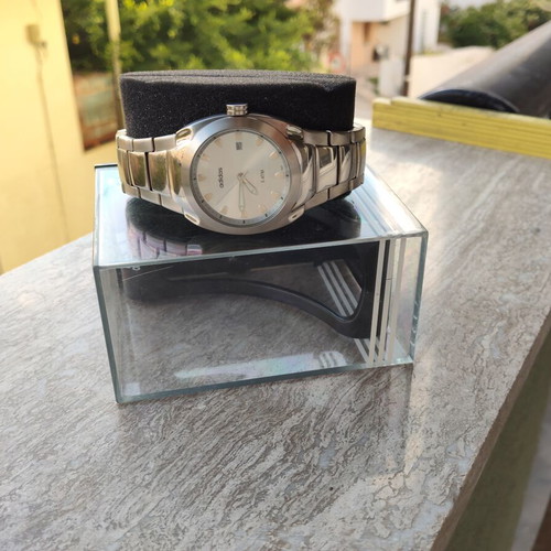 Adidas wristwatch, white and silver