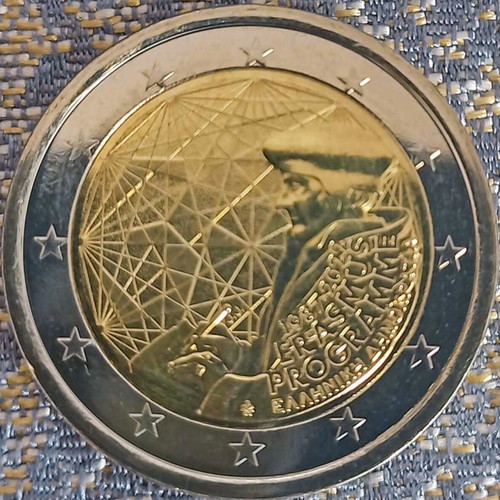 Erasmus 2€ coin new, program 1987-2022