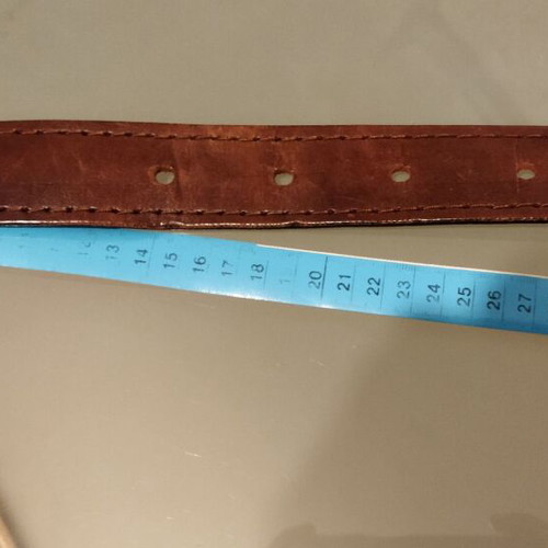 Leather belt brown like new, size 90