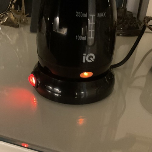 Kitchen accessories set black matte color unused, includes electric coffee pot and non-stick pots