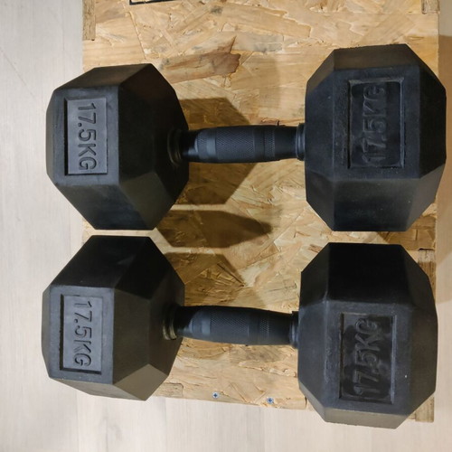 Dumbbells with rack, like new fitness equipment