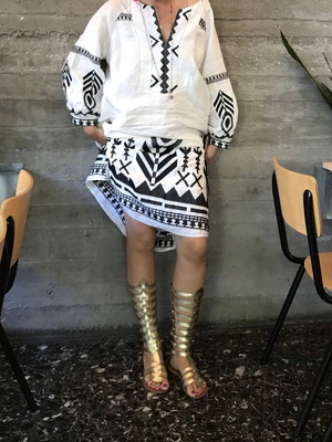 Greek Arcaic Kori long dress kaftan