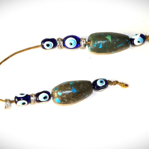 Indico Jewells handmade worry beads with turquoise and lapis lazuli