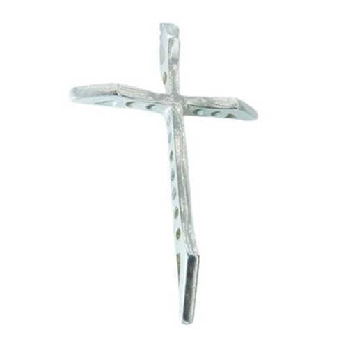 Handmade silver cross large with circle motifs 925 new