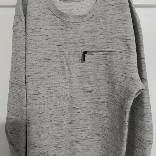 Zara men's fleece sweatshirt size M like new, grey melange