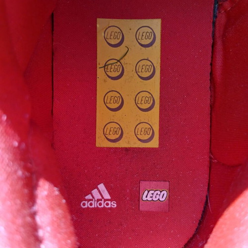 Adidas Lego unisex athletic shoes like new, red size 39